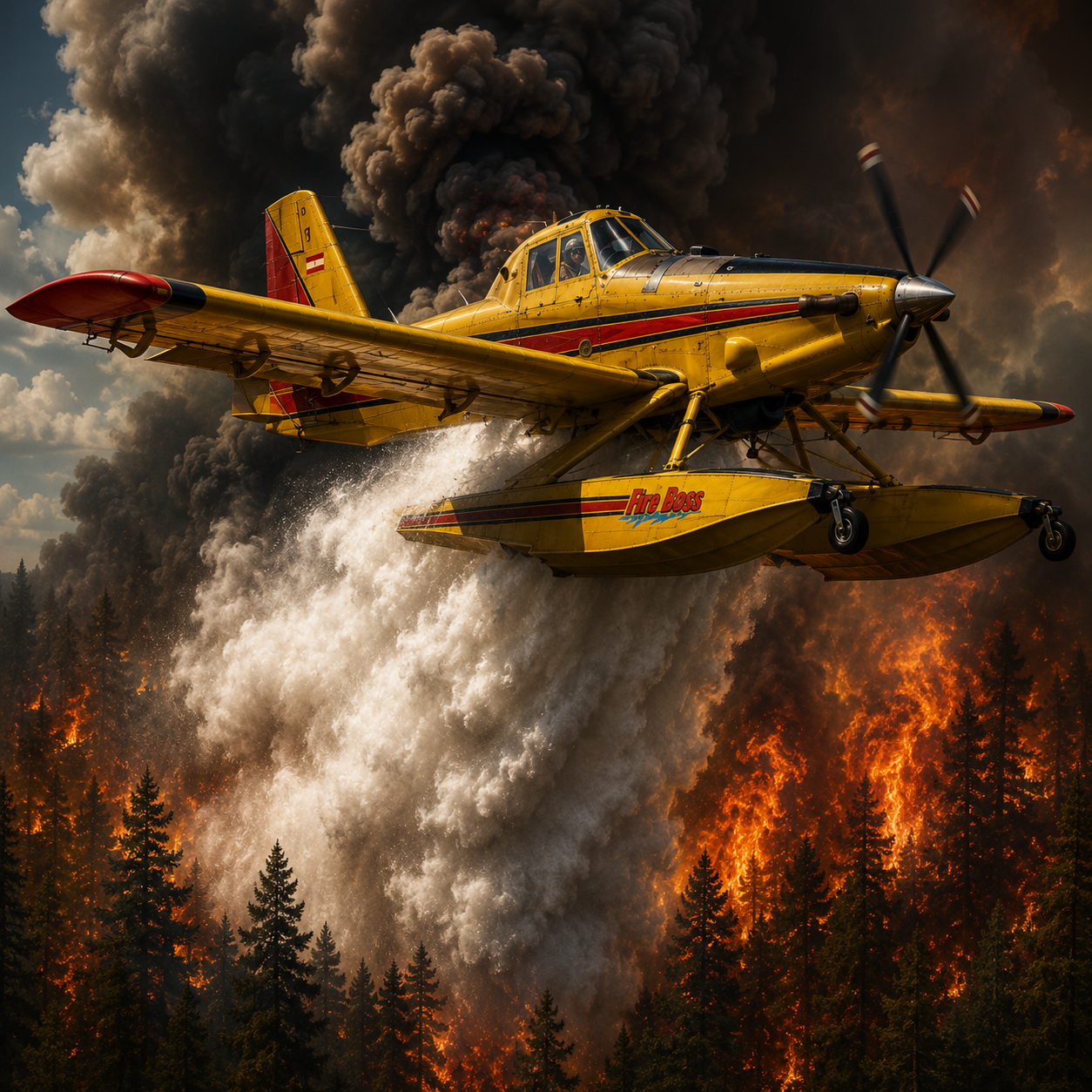 Fire Boss im Löscheinsatz